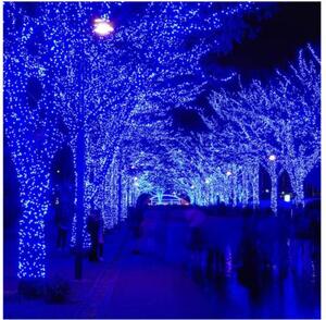 Instalație luminoasă de Crăciun 18m 300 LED Albastru