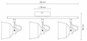 LED Plafonieră aplicată 3xE14/8W/230V