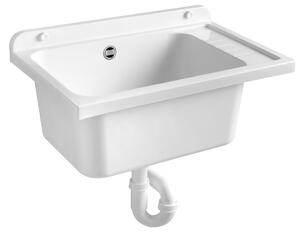 Aqualine Aqualine, Chiuvetă pentru corp 58x38 cm, plastic, alb, PI5838