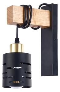 Lampă de perete ELEN 1xE27/35W/230V neagră/aurie/maro