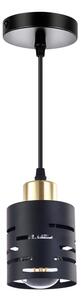 Pendul pe cablu ELEN 1xE27/35W/230V negru/auriu