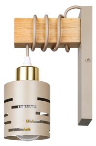 Lampă de perete ELEN 1xE27/35W/230V bej/auriu/maro