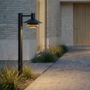 Lucande Bornă luminoasă LED Montaro, 100 cm, antracit, cu senzor, Negru, Aluminiu, Modern