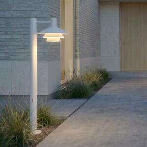 Lucande Bornă luminoasă LED Montaro, 100 cm, albă, Alb, Aluminiu, Modern