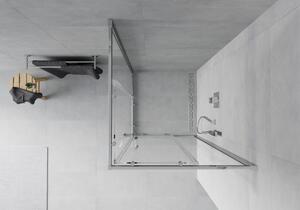 Mexen Rio cabină de duș pătrată 80 x 80 cm, transparent, Crom - 860-080-080-01-00