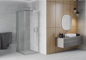 Mexen Rio cabină de duș pătrată 90 x 90 cm, transparent, Crom - 860-090-090-01-00