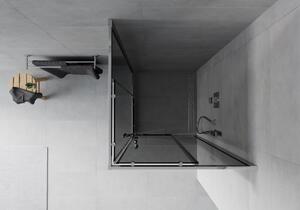 Mexen Rio cabină de duș pătrată 90 x 90 cm, Grafit, Crom - 860-090-090-01-40