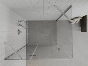 Mexen Roma cabină de duș cu balamale 85 x 70 cm, transparent, Crom - 854-085-070-01-00