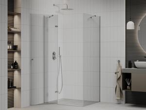 Mexen Roma cabină de duș cu balamale 80 x 70 cm, transparent, Crom - 854-080-070-01-00
