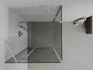 Mexen Roma cabină de duș cu balamale 70 x 70 cm, Grafit, Crom - 854-070-070-01-40