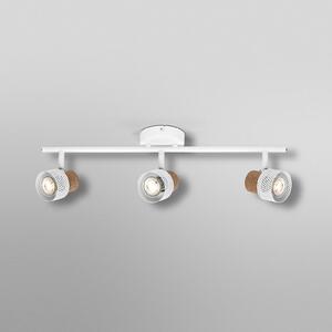 OSRAM Spot de tavan CORK, alb, cu 3 becuri, dimabil, GU10, reglabil, Alb, Camera de zi / sufragerie, Metal