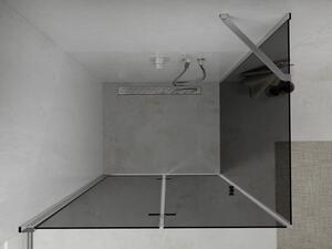 Mexen Lima cabină de duș pliabilă 80 x 70 cm, Grafit, Crom - 856-080-070-01-40