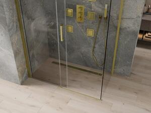 Mexen Omega cabină de duș extensibilă 130 x 70 cm, transparent, Aurie - 825-130-070-50-00