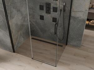 Mexen Omega cabină de duș extensibilă 100 x 70 cm, transparent, Neagră - 825-100-070-70-00