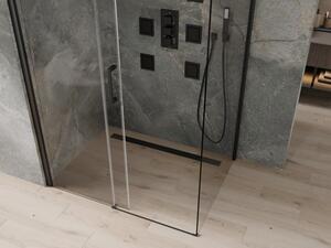 Mexen Omega cabină de duș extensibilă 100 x 70 cm, transparent, Neagră - 825-100-070-70-00