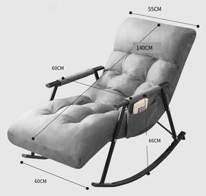 BeComfort scaun balansoar 140x60x90cm roz HS-Rose