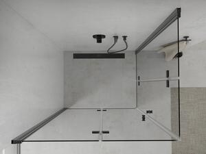 Mexen Lima Duo cabină de duș pliabilă 80 x 70 cm, transparent, Neagră - 856-080-070-70-00-02