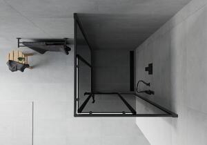 Mexen Rio cabină de duș pătrată 90 x 90 cm, Grafit, Neagră - 860-090-090-70-40