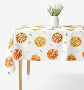 Goldea față de masă teflonată - pizza delicioasă 80 x 80 cm
