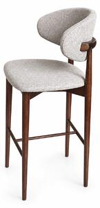 Scaun de bar din lemn Elora - Walnut