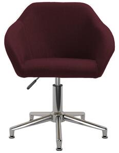 Scaun de birou pivotant, violet, material textil