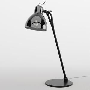 Rotaliana Lampa de masă Luxy T0 Glam, negru/fum, 52 cm, Negru, Camera de zi / sufragerie, Metal, Design