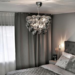 By Rydéns Gross lampă suspendată sticlă 50cm clară, reglabil, Transparent, Camera de zi / sufragerie, Sticlă, Modern