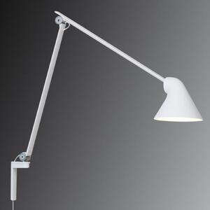Louis Poulsen NJP aplică perete LED braț lung, alb, Alb, Camera de zi / sufragerie, Metal, Design