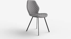 Scaun K360 gri/negru, stofa clasica/metal, 51x64x90 cm