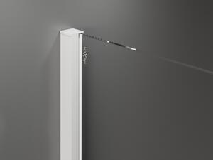 Mexen Velar cabină de duș extensibilă 130 x 70 cm, transparent, albă - 871-130-070-01-20