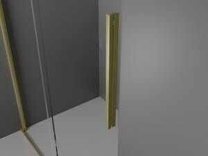 Mexen Velar ușă de duș culisantă 90 cm, transparent, auriu cu aspect periat - 871-090-000-01-55