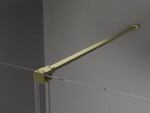 Mexen Velar ușă de duș culisantă 130 cm, transparent, auriu cu aspect periat - 871-130-000-01-55