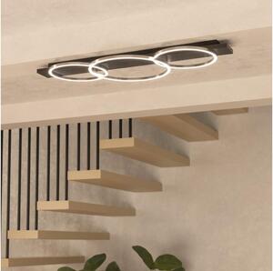 Eglo 33488 - Plafonieră LED BOYAL 2xLED/12W/230V + LED/12W neagră