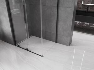 Mexen Velar cabină de duș extensibilă 90 x 70 cm, transparent, neagră - 871-090-070-01-70