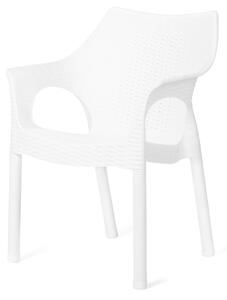 Scaun din ratan Cambridge Snow 61 x 54 x 80 cm