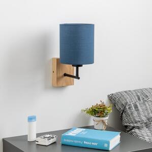 Lampă de perete Brilagi NUBILA WOOD 1xE27/25W/230V stejar/albastru închis