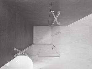 Mexen Velar Duo cabină de duș extensibilă 80 x 80 cm, transparent, Crom - 871-080-080-02-01