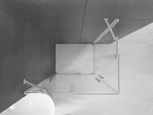 Mexen Velar Duo cabină de duș extensibilă 90 x 80 cm, transparent, Crom - 871-090-080-02-01