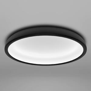 Stilnovo Plafonieră LED Reflexio, Ø 46 cm, negru, reglabil, Negru, Hol, Metal, Modern