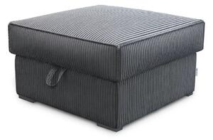 Taburet gri SMART COSARO cu spatiu de depozitare 65x65 cm