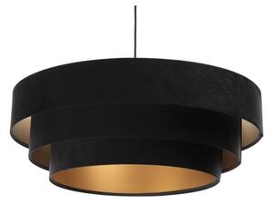Lustr TRINITI pe cablu 1xE27/60W/230V negru/auriu