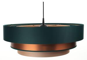Lustr TRINITI 1xE27/60W/230V verde/cupru pe cablu