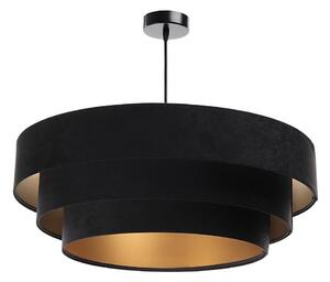 Lustr TRINITI pe cablu 1xE27/60W/230V negru/auriu