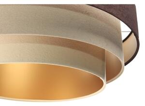 Lustr TRINITI 1xE27/60W/230V pe cablu, maro/bej/auriu