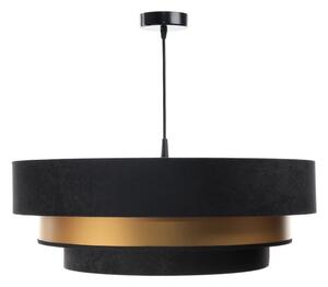 Lustr TRINITI pe cablu 1xE27/60W/230V negru/auriu