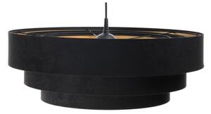 Lustr TRINITI pe cablu 1xE27/60W/230V negru/auriu