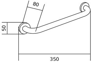 Mexen suport de perete 30 cm, Crom - 70101630-00
