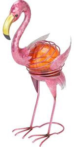 Decorațiune solară pentru exterior Flamingo, 24 x13 x în. 33,5 cm