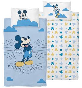 Pat de pătuț Mickey Mouse You're the Best, 100 x135 cm, 40 x 60 cm