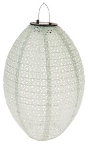 Lanternă textilă cu lumină solară LED albă, 35 x25 cm
